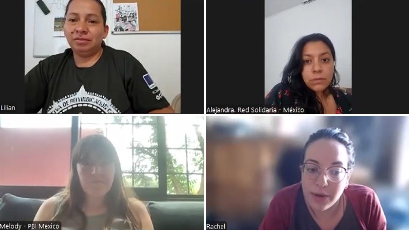 PBI UK (@pbiuk) on Twitter photo 🌎During our recent webinar in collaboration with <a href="/PBIcanada/">Peace Brigades International - Canada</a> we heard powerful voices from Mexico & Honduras! Indigenous defenders are resisting displacement & megaprojects!
You can watch the webinar here: bit.ly/44fhGyX
#HumanRights #IndigenousRights #PBI 🌎During our recent webinar in collaboration with <a href="/PBIcanada/">Peace Brigades International - Canada</a> we heard powerful voices from Mexico & Honduras! Indigenous defenders are resisting displacement & megaprojects!
You can watch the webinar here: bit.ly/44fhGyX
#HumanRights #IndigenousRights #PBI