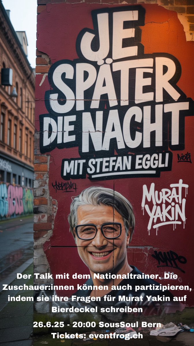 Vielleicht sieht man sich ja mal im SoulSoul – ich würde mich sehr freuen!
Tickets: eventfrog.ch/de/p/theater-b…