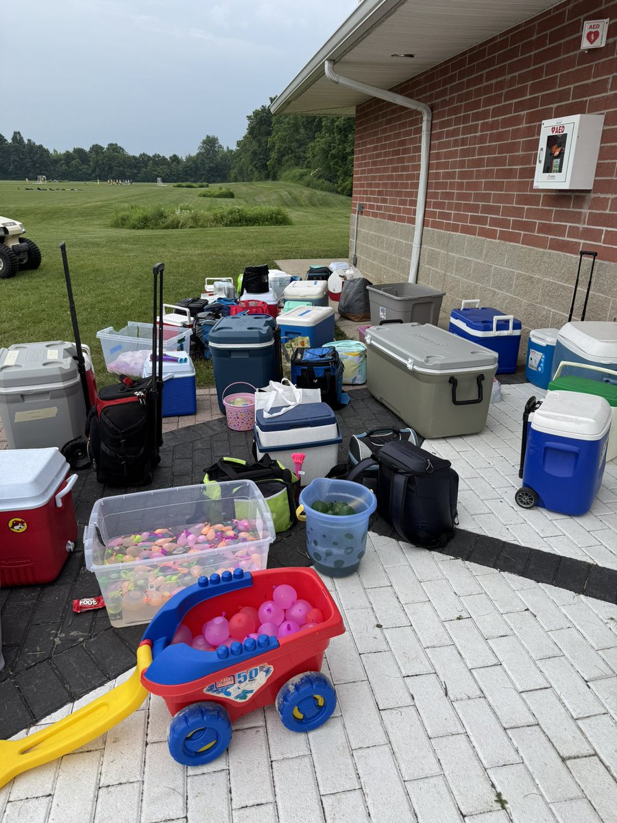 Think the campers are excited for the water balloon fight today?