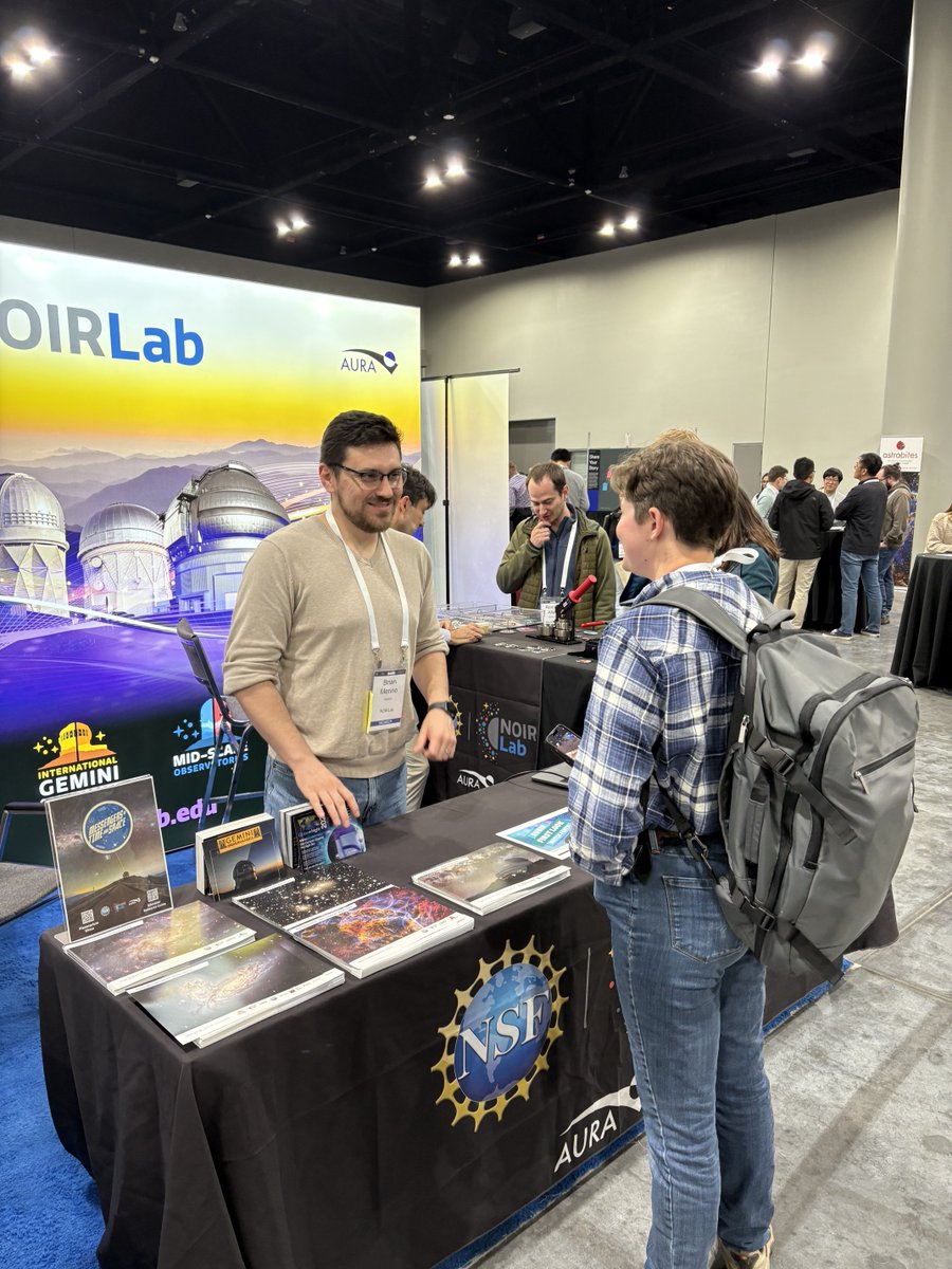 NOIRLabAstro's tweet image. We had a blast seeing everyone at #AAS246! So many great questions &amp;amp; conversations - thank you! If you missed asking us something, let us know now via X! Can't wait to see all of you again soon! #NOIRLab