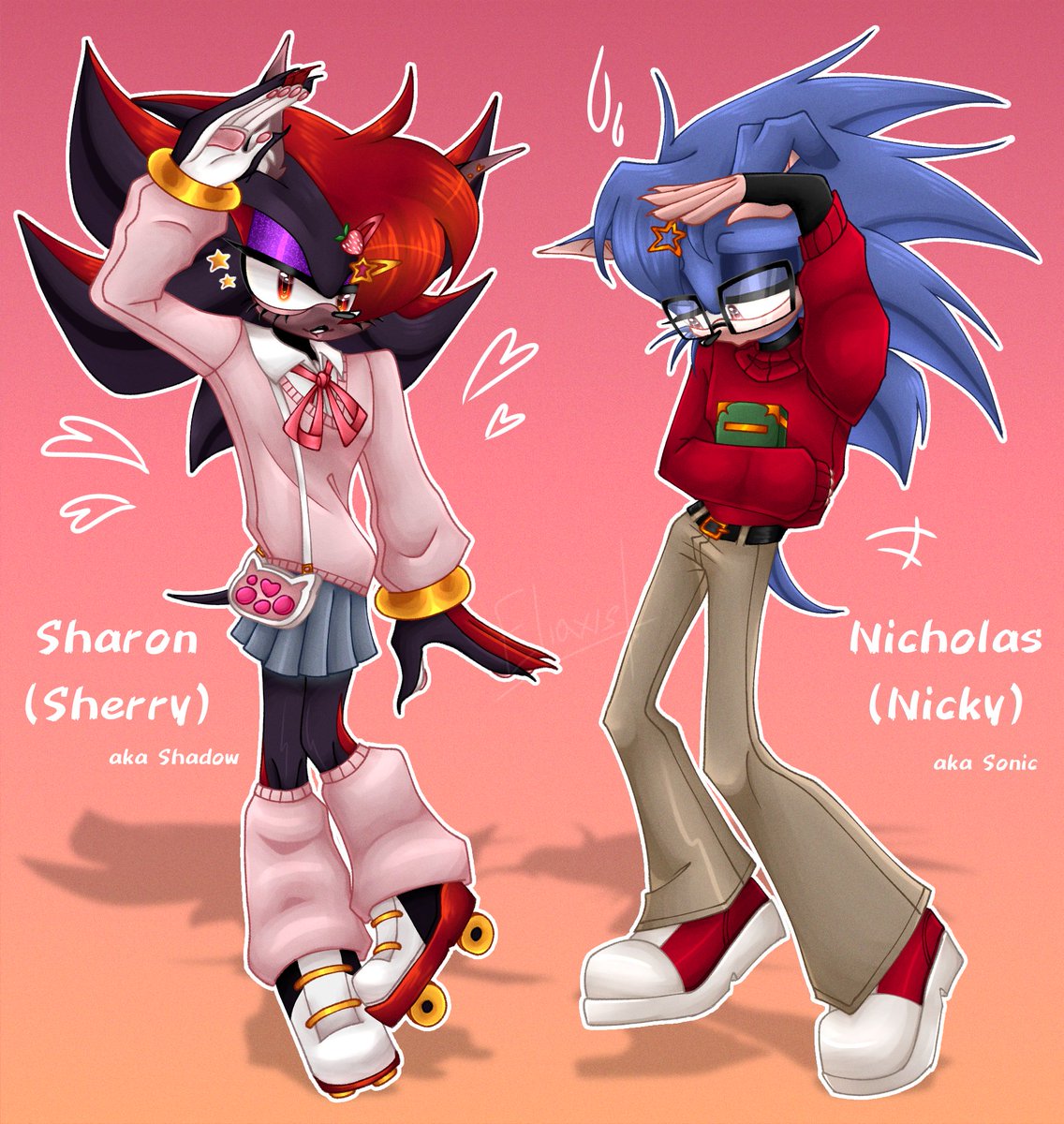 EllSintra's tweet photo. they're stupid 

#sonadow #nickadow #SonicTheHedgehog #ShadowTheHedgehog #Nickythehedgehog https://t.co/QyUv84bShd