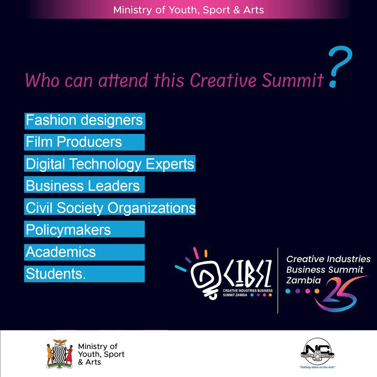 Sid_Alam's tweet photo. Africa’s booming creative economy is calling.
Meet global changemakers, pitch ideas, find collaborators.
🔗 Register now: https://t.co/dMeLmhiPKP
#CIBS2025 #PakistaniCreatives #InternationalSummit #DigitalCreatives #CreativeEconomy #BusinessOfCreativity https://t.co/clluRE92FB