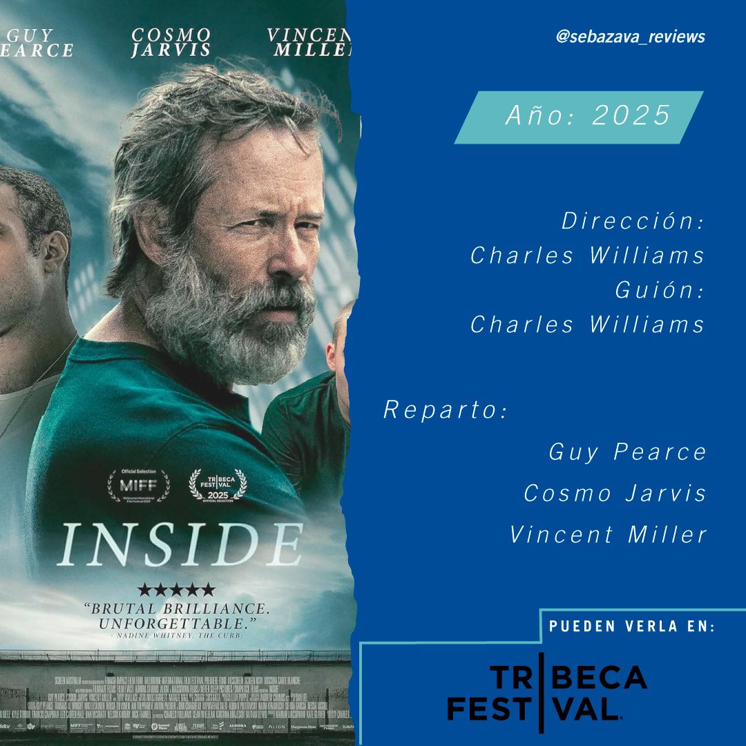 "Una producción centrada en la psicología de sus personajes."
Entren a <a href="/cinencuentro/">Cinencuentro 🇵🇪📽️📹</a> para leer mi crítica de INSIDE, un efectivo drama australiano con #GuyPearce y #CosmoJarvis que vi en <a href="/Tribeca/">Tribeca</a> 2025.
AQUÍ ➡️ tinyurl.com/InsiTriCC

#Inside #Australia #Tribeca2025 #Cinencuentro