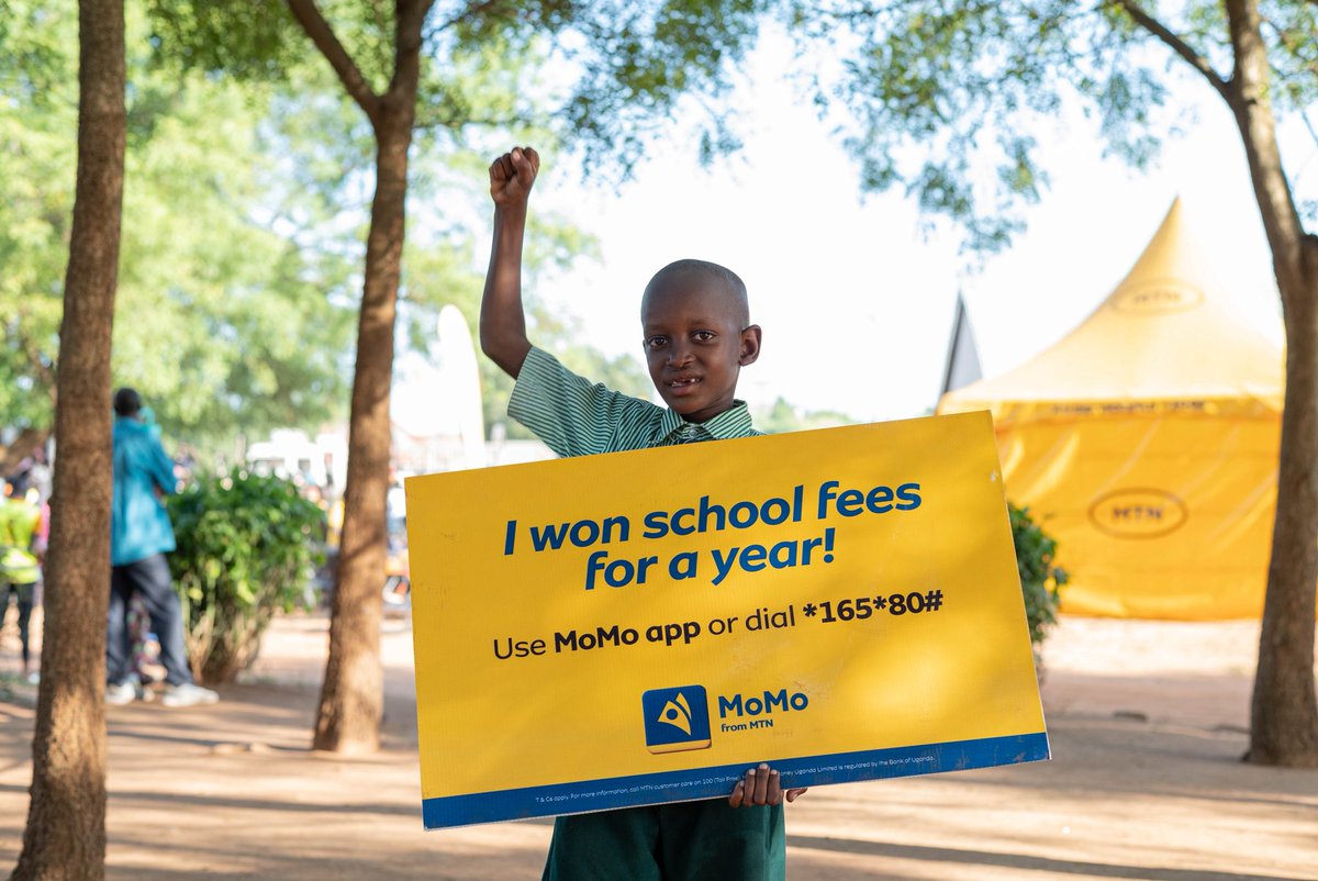Imagine paying school fees, and then getting a call that MoMo is covering the rest of the year. 

That’s what happened for Vincent Faustine Budeyi in Wadelai, Pakwach.

You could be next. Dial *165*80# or use the MoMo App. #WinSchoolFeesWithMoMo