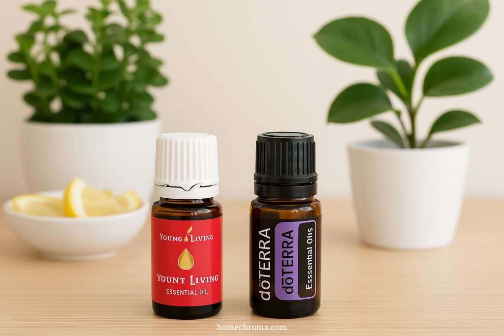 HomeChroma's tweet photo. Dive into the essential oil showdown!  Young Living vs. doTERRA—both offer pure, high-quality oils, but which fits your vibe? Compare sourcing, scents, &amp; more: https://t.co/k0Ahf6rhtt #EssentialOils #YoungLiving #doTERRA  #wellnesshome #ecofriendly https://t.co/O656kIhOrj