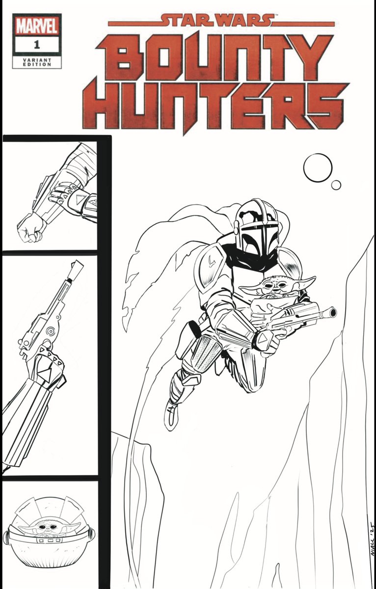 The Mandalorian Fan Art. A little homage to Iron Man #126 Gauntlet/Gun/Grogu…Let’s Go! <a href="/Marvel/">Marvel Entertainment</a> <a href="/DarkHorseComics/">Dark Horse Comics</a> <a href="/IDWPublishing/">IDW Publishing</a> <a href="/DisneyLucasfilm/">Disney Lucasfilm</a> #TheMandalorian #StarWars #comicbooks #comicart #comicbookartist