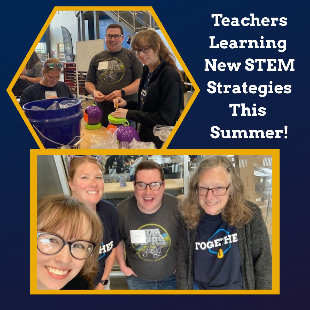 Teachers from across the District spent a few days in early June completing a professional development course, Human Centered Design for Inclusive and Impactful K-12 STEM Learning led by Dr. Margie Pinnell of the Air Force Institute of Technology.