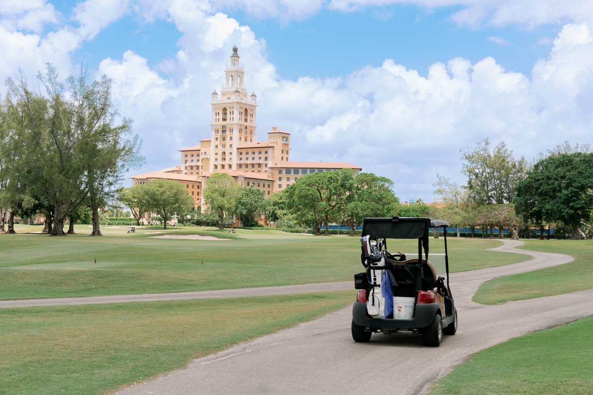 A leisurely ride, an unforgettable view. #preferredgolf #thepreferredlife