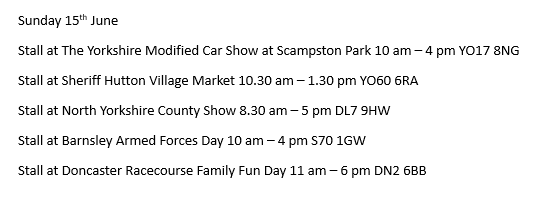 Join our fundraisers &amp; volunteers this weekend for a packed schedule of tractor runs, country shows, &amp; family fun days!  Enjoy a great day out while supporting our lifesaving cause. 💛

#Weekend #Events #Support #Yorkshire #AirAmbulance
