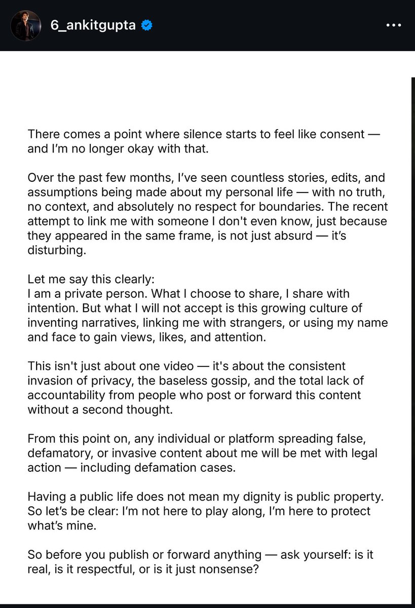 Some so called fans got crazy when Priyankas one video got viral after now Ankit's one video was viral they also got crazy 😇😇

 I like this quote of Ankit
"The less you respond to negative people, the more powerful your life will become" ❤️✨!!

#AnkitGupta