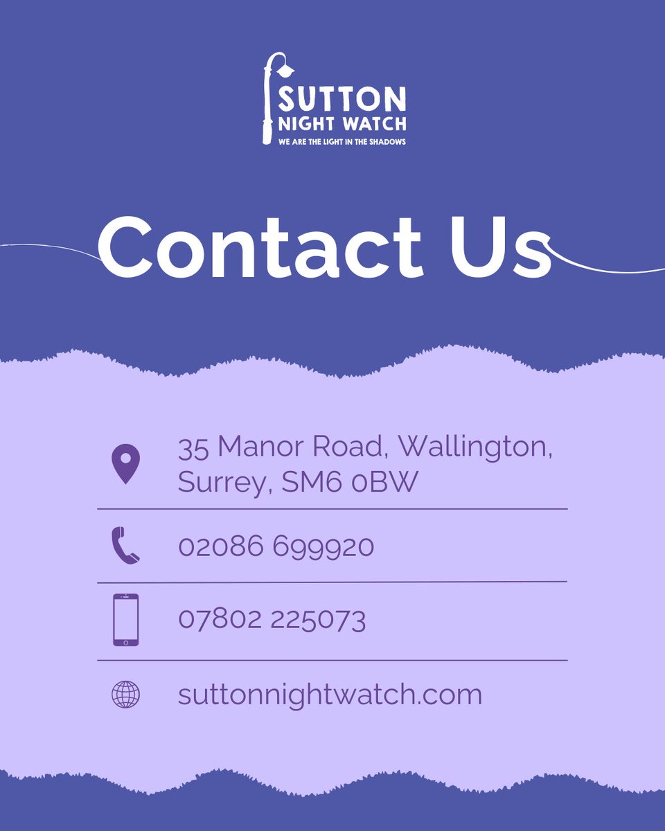 Snwhomeless's tweet image. Need support? Know someone who might? 💬
We’re here to listen and help, with advice, food, and a friendly face - reach out to us.
Get in touch ow.ly/e92B50W2wbt
#SuttonNightWatch #Homeless #TogetherWeCan