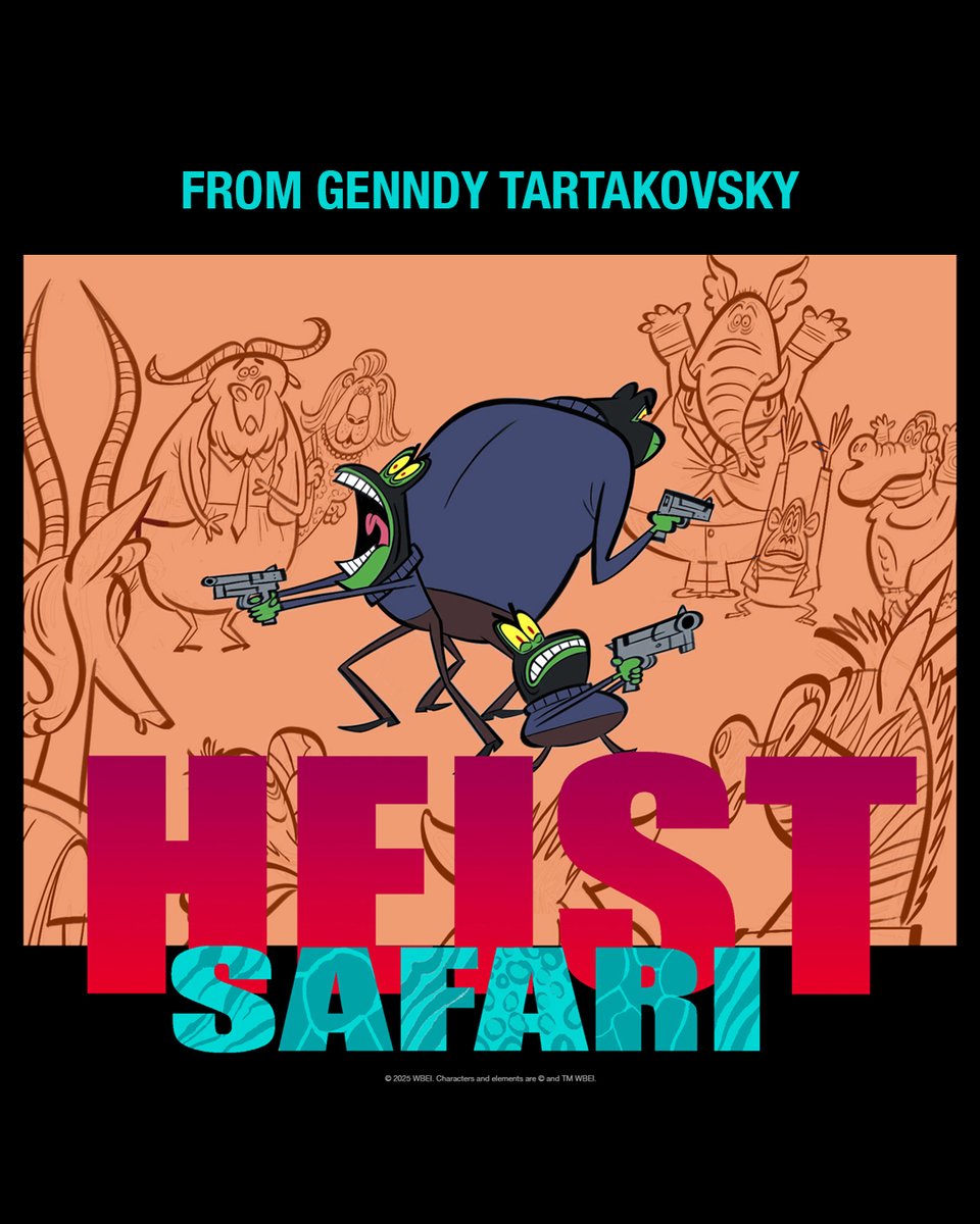 adultswim's tweet image. New Ninja Kamui and Keeping Up with the Joneses underway. Heist_Safari by Genndy Tartakovsky in development.
