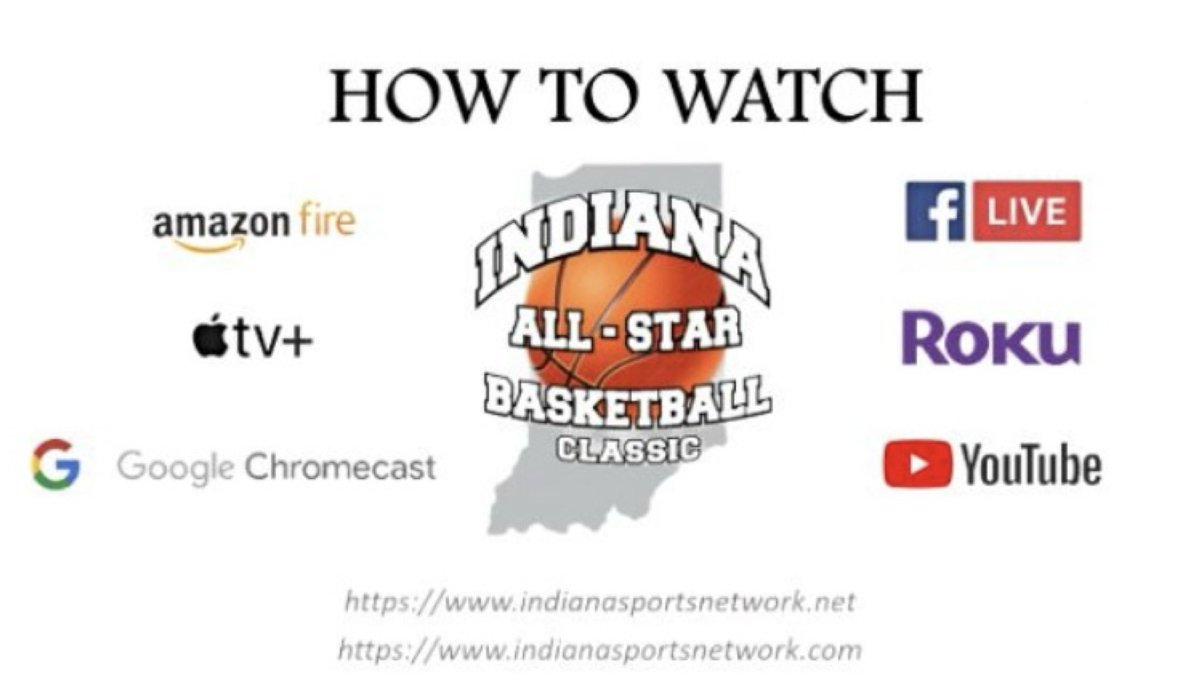 InBkAllStarClas's tweet photo. REMINDER ‼️ ALL of the games will be Broadcast LIVE, FREE, &amp; on Demand by @IndianaSportsN1 along with post-game interviews with the most outstanding player award winners from each game. https://t.co/CF380gNgZt