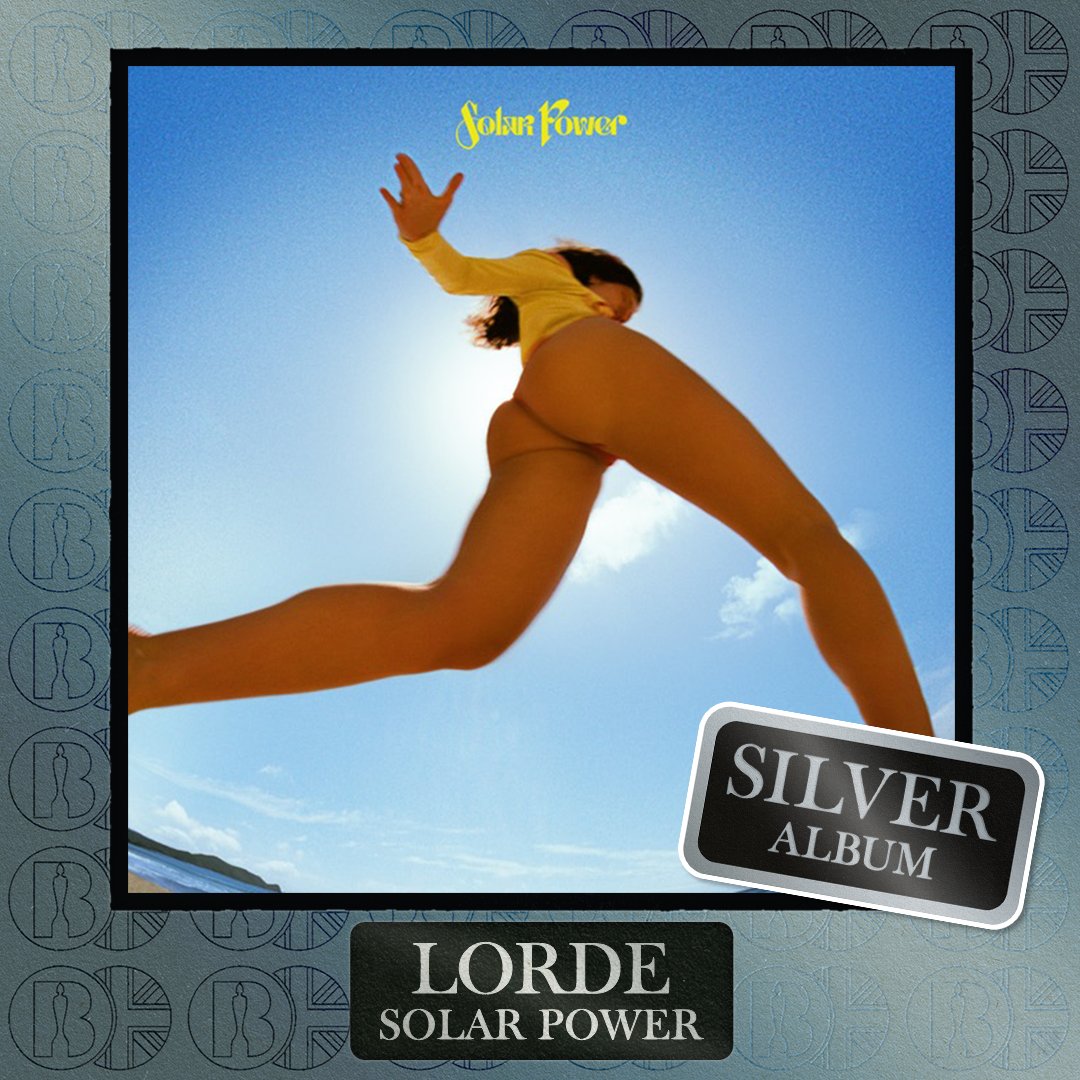 'Solar Power', the album by <a href="/lorde/">Lorde</a>, is now #BRITcertified Silver
