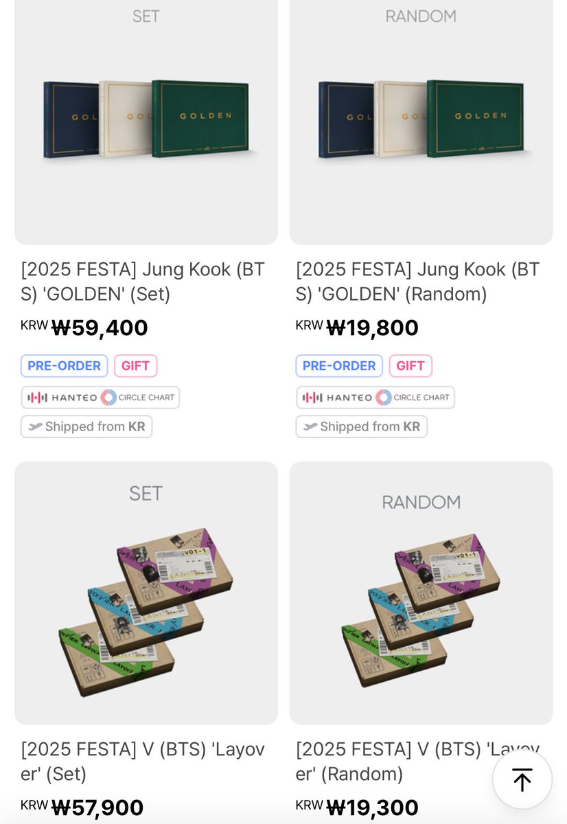 thekopishop's tweet photo. BTS 2025 FESTA Special Event Merch PH GO cont.

pricelist:

world tour ly speak yourself the final  dvd = 2550
blu-ray = 2950
permission to dance on stage = 3690
7 moments = 2490
capsule merch full package = 2390

set/random:

jung kook golden = 3450/1150
v layover = 3390/1130 https://t.co/ifcWhcIE2p