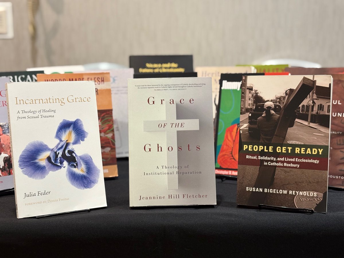 FordhamPress's tweet image. Join us at the Catholic Theological Society of America! Stop by our table to check out our latest #Theology and #CatholicStudies titles. #CTSA2025
📚Browsing online? Use coupon code CTSA2025-FI to receive 25% off plus free shipping on exhibit titles ow.ly/TptS50W8FUC