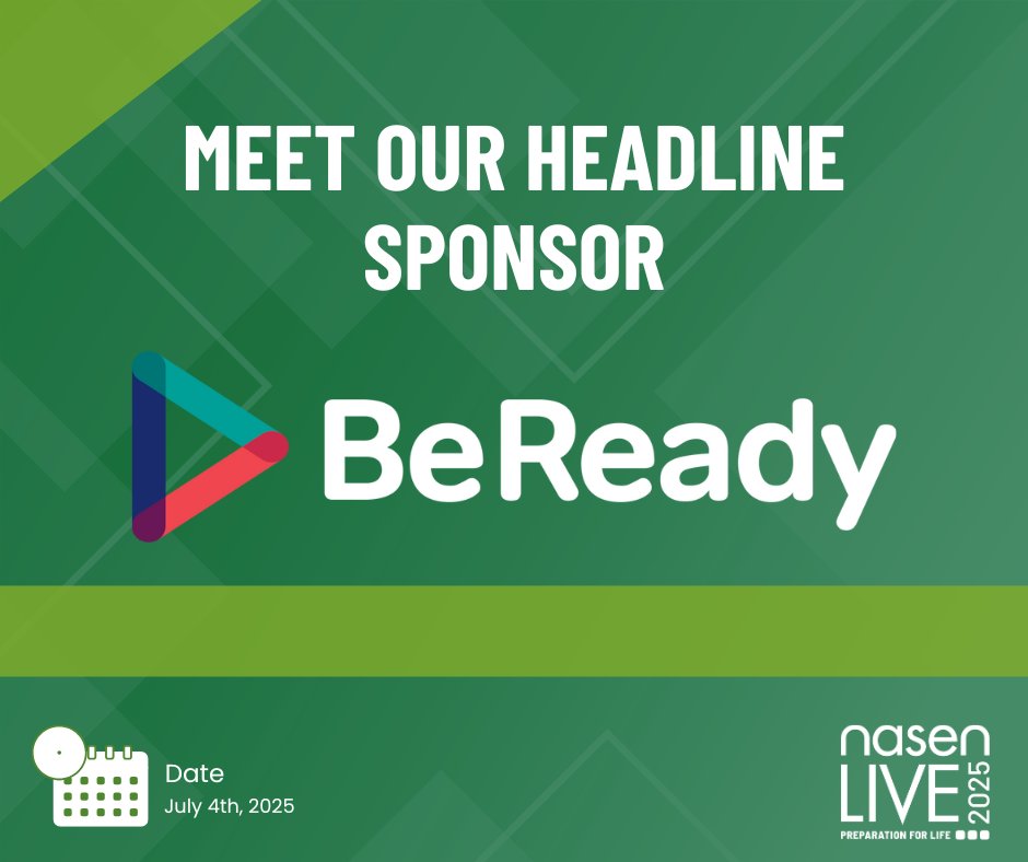 nasen_org's tweet photo. 🎉 We’re proud to announce @bereadyskills as the HEADLINE sponsor for #nasenLIVE2025!
Thank you for helping make the day possible.

🔗 Learn more: https://t.co/B6BfsmDLN5
🎟️ Book your ticket: https://t.co/jDJ5wVKUEH

#SEND #Inclusion #BeReady https://t.co/5f0QreWROv