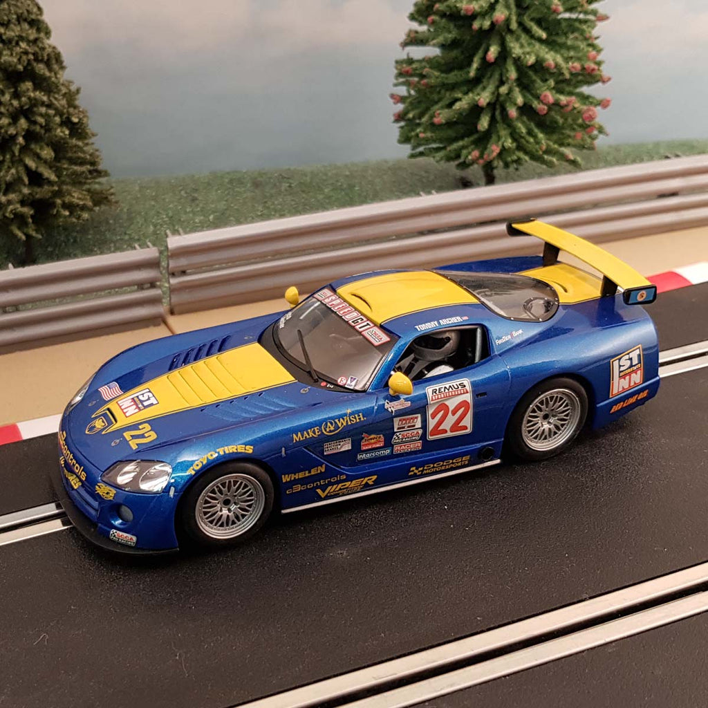 Check out this product - Scalextric 1:32 Car - C2522 Blue Dodge Viper #22 *LIGHTS* #E 
starting at £23.99. 
Shop now 👉👉 shortlink.store/8bpk86llmjpy #scalextric #slotcar #slotcarracing #scalemodel