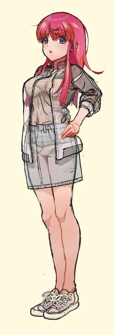 個人的にこういう服を透視する的なやつ結構好きで、裏でオリキャラ作って勝手に遊んでたりとかしてました。 やっぱこういうの好きな人は好きなんだな～としみじみしながら今回のご依頼絵を描いていた訳です。