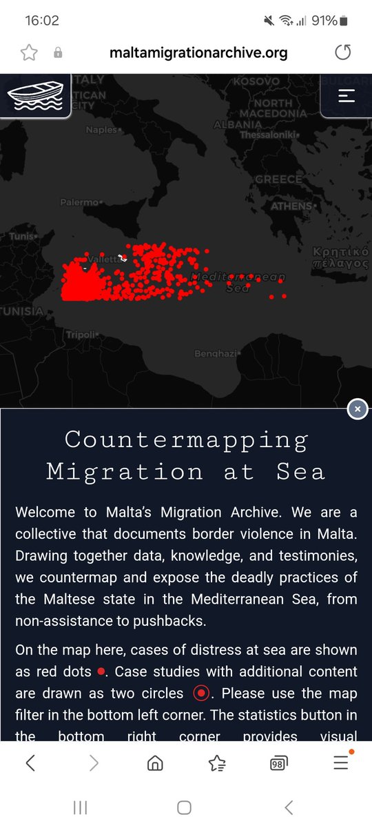 Alarm Phone is thrilled about the launch of the Migration Archive, which sheds light on border violence in #Malta &amp; systematically documents the many ways that the Maltese state &amp; other actors obstruct mobility, causing harm at sea and on land. See: maltamigrationarchive.org