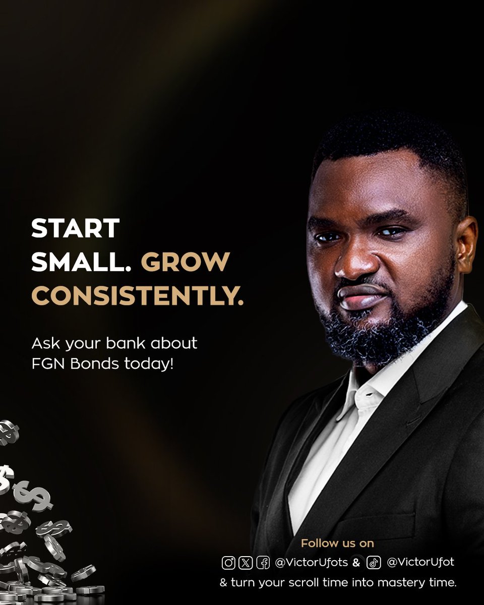 Stable income yet low risk. 

Swipe through to discover how FGN Savings &amp; T‑Bills work and why they’re the top for cautious investors. 

Follow us for more tips on investing.

#VictorUfot #MoneyMastery #SafeInvesting