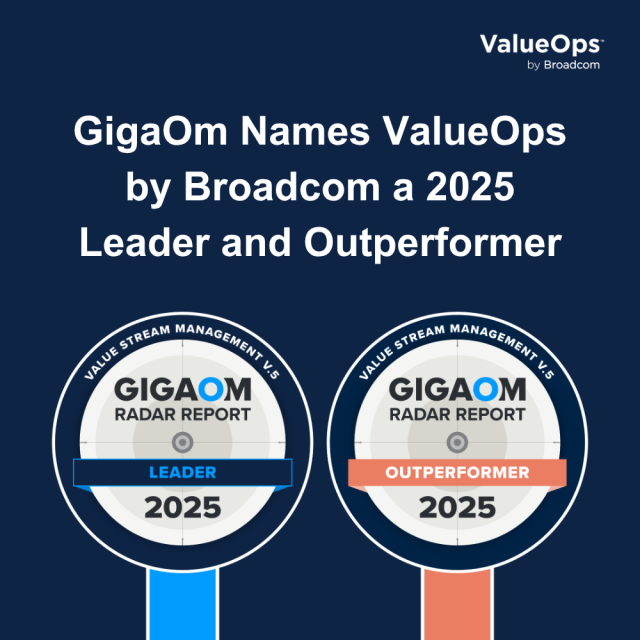 AaronRustyLloyd's tweet photo. Broadcom is a GigaOm 2025 VSM Radar Leader for the 4th consecutive year! We stood out by unifying strategy &amp; execution on one platform, giving enterprises the visibility &amp; insights needed to move faster. #GigaOm #ValeuOps Read the full report here ➡️ https://t.co/vY8A0VUd9z https://t.co/NXEJgigiMo