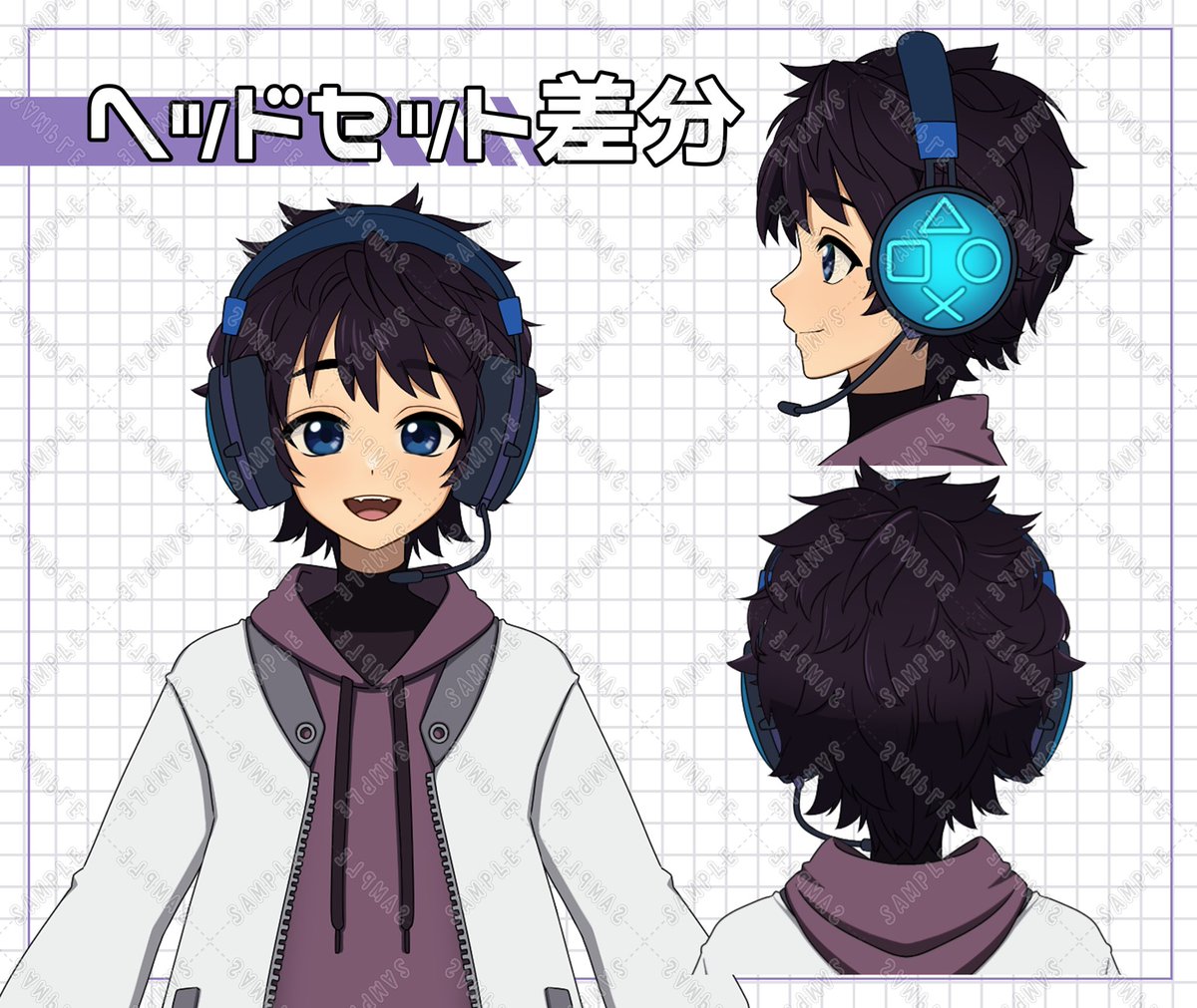 Roy_EXVS's tweet photo. 【紹介】
3面図という物を描いて貰いました！
主にマキオンの配信をしてたり、ガンプラ組んだり、人気だったゲームを今更やったりしてます

描いてくれたのは
@suzuran_kdk 
妻です！
『skeb』や『つなぐ』のコミッションサイトで依頼も募集しておりますので気になる方はチェックしてあげてください！ https://t.co/STPlDVpJfr