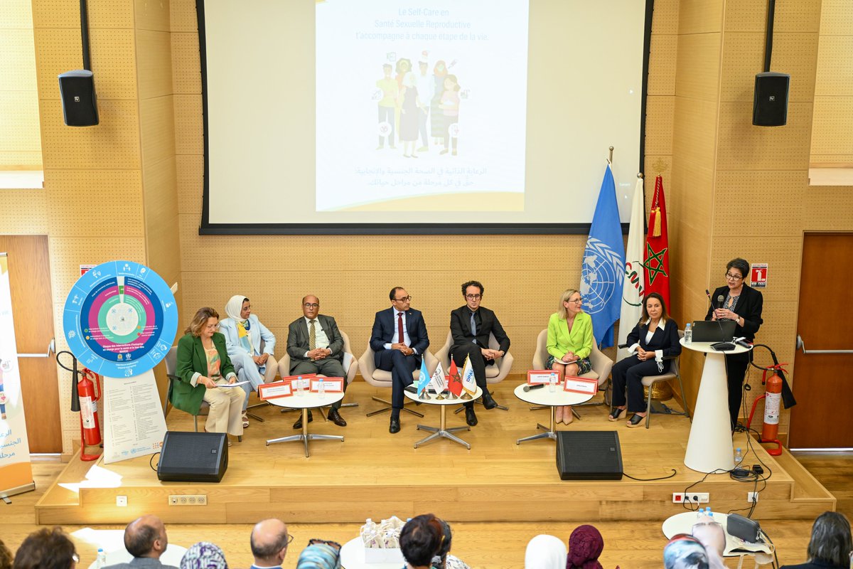 UNFPAMaroc's tweet image. Retour en photo sur la Journée mondiale du self-care en santé sexuelle et reproductive organisée par @OpalsMorocco avec l'appui de #UNFPA et le soutien de @DevCanada et qui a connu la présentation du kit de poche sur la #ménopause conçu par @AmsfAssociation
@OMSMaroc @AmbCanMaroc