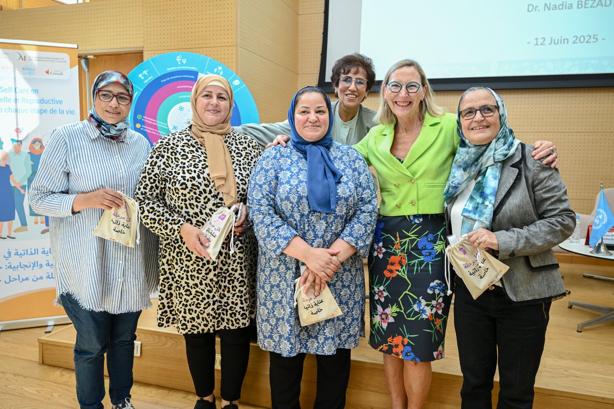UNFPAMaroc's tweet image. Retour en photo sur la Journée mondiale du self-care en santé sexuelle et reproductive organisée par @OpalsMorocco avec l'appui de #UNFPA et le soutien de @DevCanada et qui a connu la présentation du kit de poche sur la #ménopause conçu par @AmsfAssociation
@OMSMaroc @AmbCanMaroc