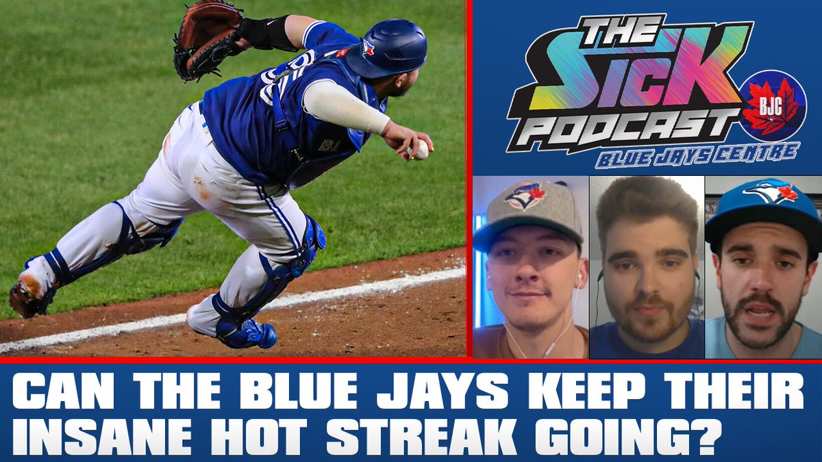 🚨New Episode🚨

James, Cole &amp; Rob discuss:

🔵 #lightsupletsgo hot streak
🔵 Team's rise in the AL East
🔵 Pitching prospects in the farm
🔵 &amp; more!

Full pod👇
Watch: youtu.be/cRmN_AqXa70
Listen: traffic.megaphone.fm/SICMED97043650…

#BlueJays #thesickpodcast