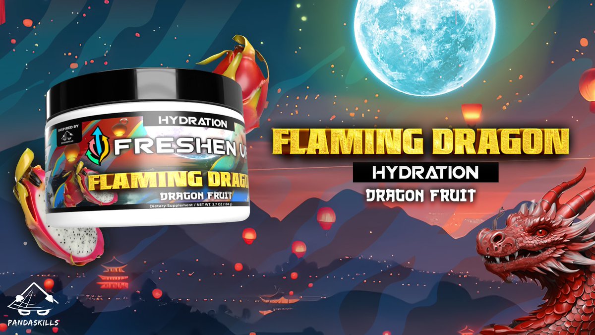 DrinkFreshenUp's tweet photo. 🔥🐉 FLAMING DRAGON HAS ARRIVED! 🐉🔥

Our brand new creator hydration flavor, Flaming Dragon, is officially HERE—and it’s bringing the 🔥 just in time for the summer heat!

Inspired by the legendary @PandaSkills3, this dragon fruit masterpiece is bold, refreshing, and built to keep you powered up and hydrated without the crash. 💧⚡️

Zero sugar. Full flavor. ALL DRAGON. 🐲

💥 Whether you're grinding content, gaming all night, or just beating the summer sun- this is your ultimate hydration sidekick.

🔥 Available NOW. Grab it before it disappears in a puff of smoke. #StayFresh

🛒
https://t.co/P8vWFhrGxh