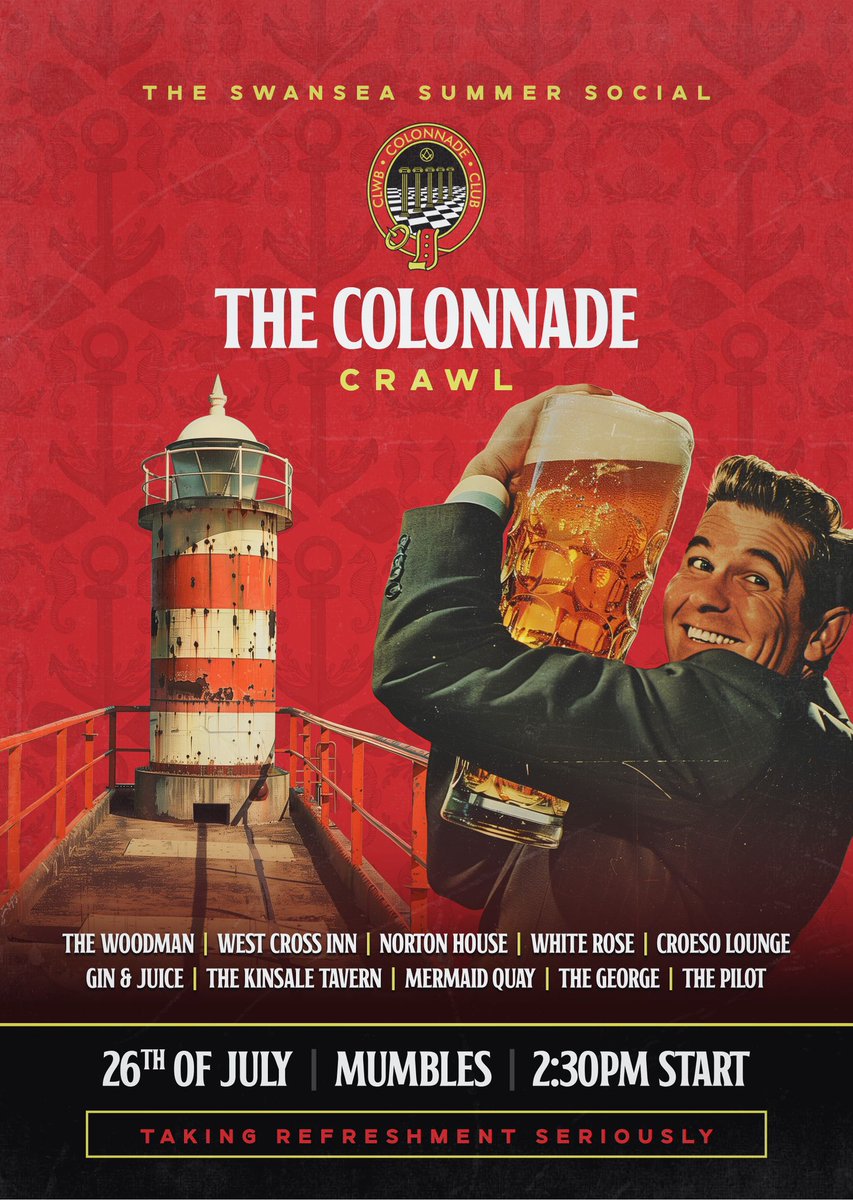 The <a href="/ClwbColonnade/">Colonnade Club</a> summer social. All welcome! ☀️🍻 #Freemasons