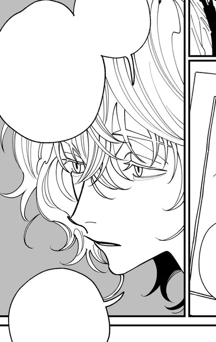 まひるくんは手癖100%で描いてる。担当さんに私の中の「美しい」とはこういうことなんだなと思った、的なことを言われてほんとにその通りだなぁと。 