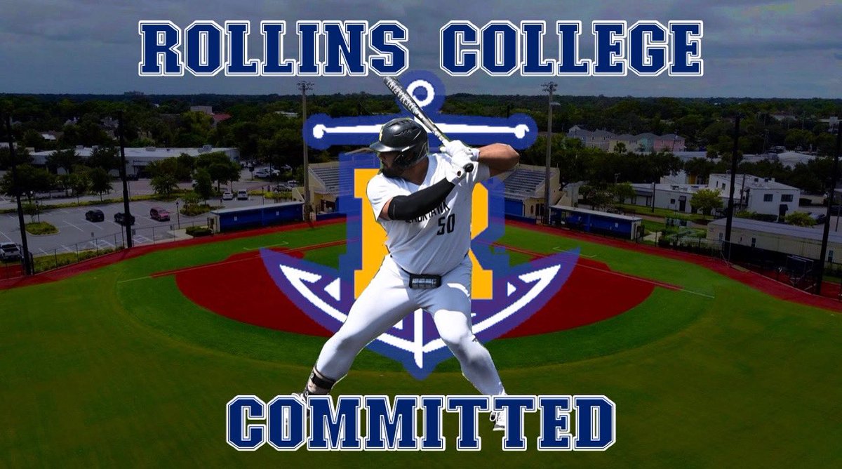 I am excited to announce my commitment to play baseball at Rollins College! I want to thank God for guiding me on this journey and for all the blessings I have received. I also wanna thank my parents and my coaches for the guidance and support throughout the years.#Committed