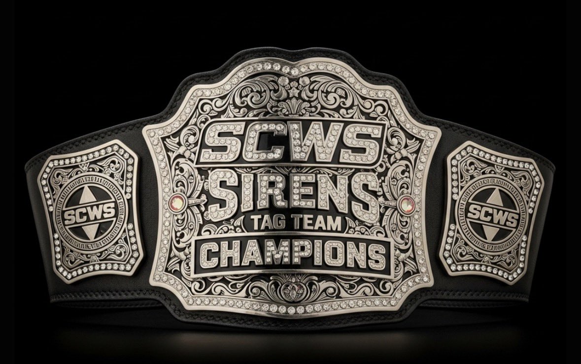 SCWSFed's tweet image. Effective immediately, the SCWS Sirens Tag Team Championships are officially vacant.

With recent events shaking the division, the path is now wide open for new contenders to rise and claim the gold. Who will step up and take their place in history?

#SCWS #SirensDivision