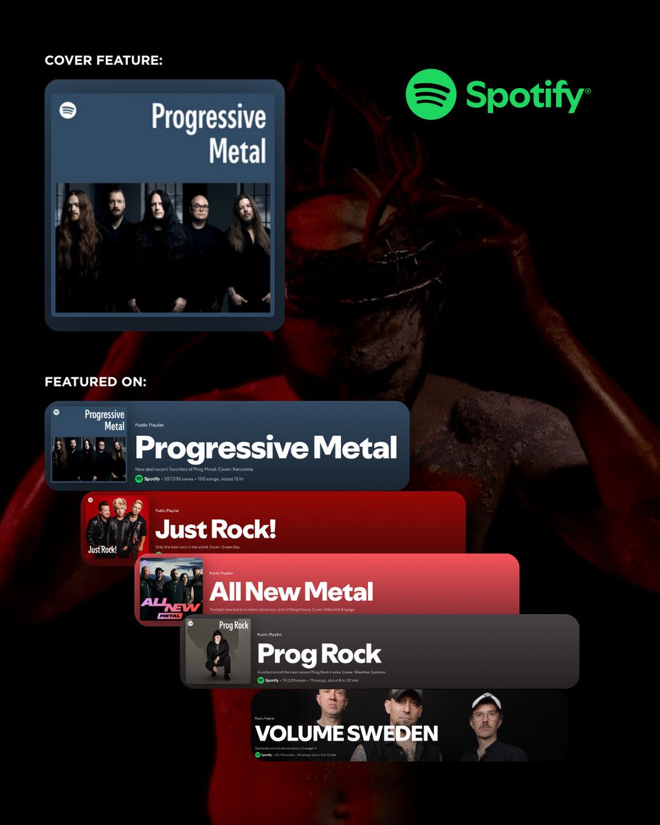 Melancholy reigns supreme: <a href="/KatatoniaBand/">KATATONIA</a>  finds a home on some of the darkest and most atmospheric playlists out there. Discover where their sound is echoing this week.

⚫️ Listen here: lnk.to/KAT-NAEOTWS