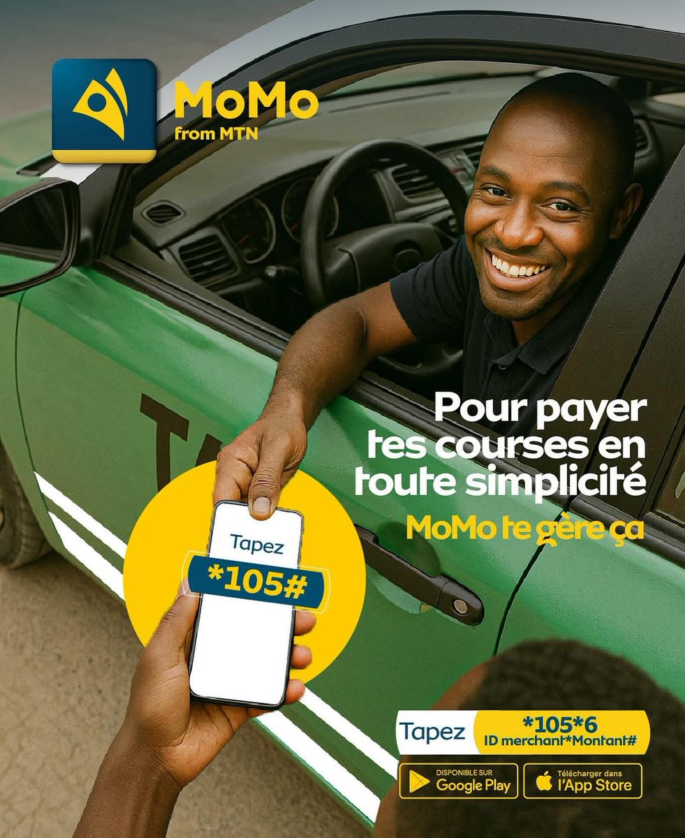 𝐏𝐚𝐢𝐞 𝐭𝐫𝐚𝐧𝐪𝐮𝐢𝐥𝐥𝐞𝐦𝐞𝐧𝐭 𝐭𝐞𝐬 𝐜𝐨𝐮𝐫𝐬𝐞𝐬 𝐝𝐞 𝐭𝐚𝐱𝐢 𝐚𝐯𝐞𝐜 𝐌𝐨𝐌𝐨 𝐬𝐚𝐧𝐬 𝐬𝐞 𝐬𝐨𝐮𝐜𝐢𝐞𝐫 𝐝𝐮 𝐩𝐫𝐨𝐛𝐥𝐞̀𝐦𝐞 𝐝𝐞 𝐦𝐨𝐧𝐧𝐚𝐢𝐞 

MoMo, facilite la vie de ses charismatiques

#MoMotegereça #MoMoCongo #Charismatique #5G #paiementMoMo