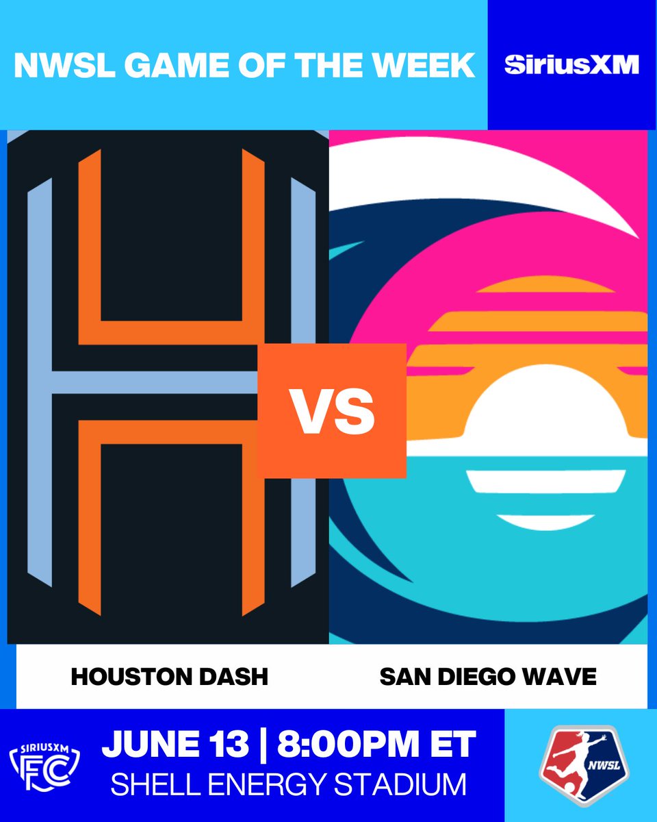 SiriusXM FC (@siriusxmfc) on Twitter photo Friday Night is NWSL Night on <a href="/SiriusXMFC/">SiriusXM FC</a>!
The <a href="/HoustonDash/">Houston Dash</a> battle the <a href="/sandiegowavefc/">San Diego Wave FC</a> tonight at 8 Eastern!
Listen to the game on SiriusXM FC 157 & the SiriusXM App - sxm.app.link/siriusxmfc Friday Night is NWSL Night on <a href="/SiriusXMFC/">SiriusXM FC</a>!
The <a href="/HoustonDash/">Houston Dash</a> battle the <a href="/sandiegowavefc/">San Diego Wave FC</a> tonight at 8 Eastern!
Listen to the game on SiriusXM FC 157 & the SiriusXM App - sxm.app.link/siriusxmfc
