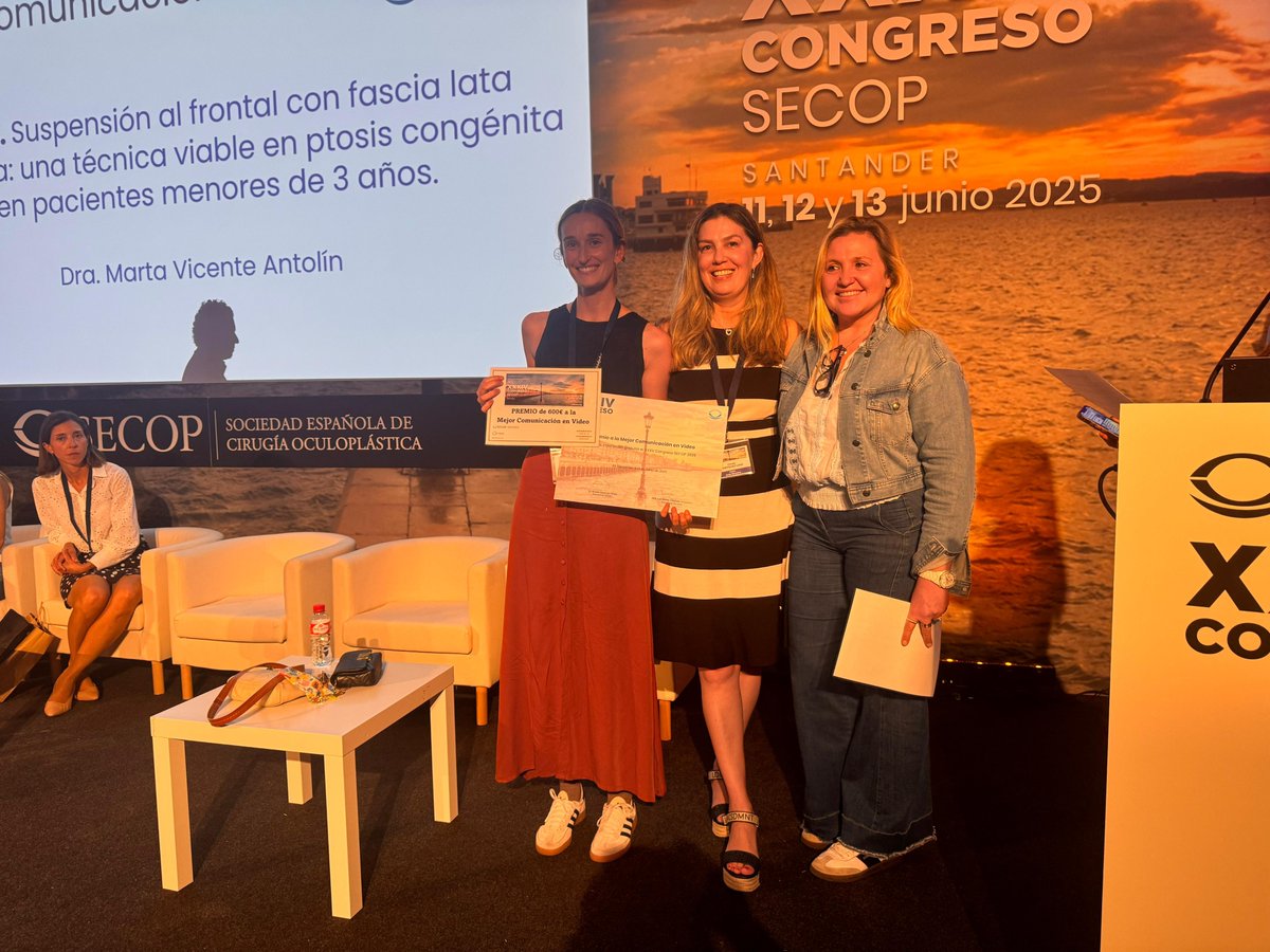 📌ENTREGA DE PREMIOS Y CLAUSURA DEL CONGRESO🏆 ¡Enhorabuena a todos los premiados!

#SECOP2025 #Oculoplástica #CirugíaPlásticaOcular #Santander