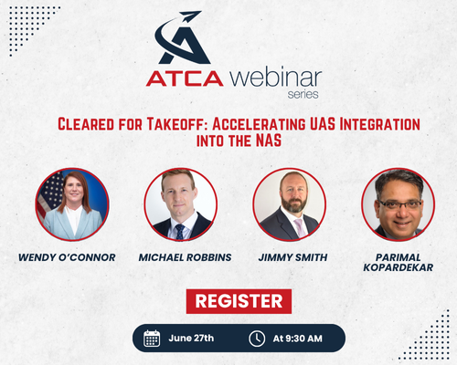 ATCA_now's tweet image. This high-level thought leadership panel will bring together four of the foremost experts in UAS and AAM integration to evaluate the current state of drone readiness in the U.S. and chart a path forward.
Register: atca.org/atca-webinar-s…