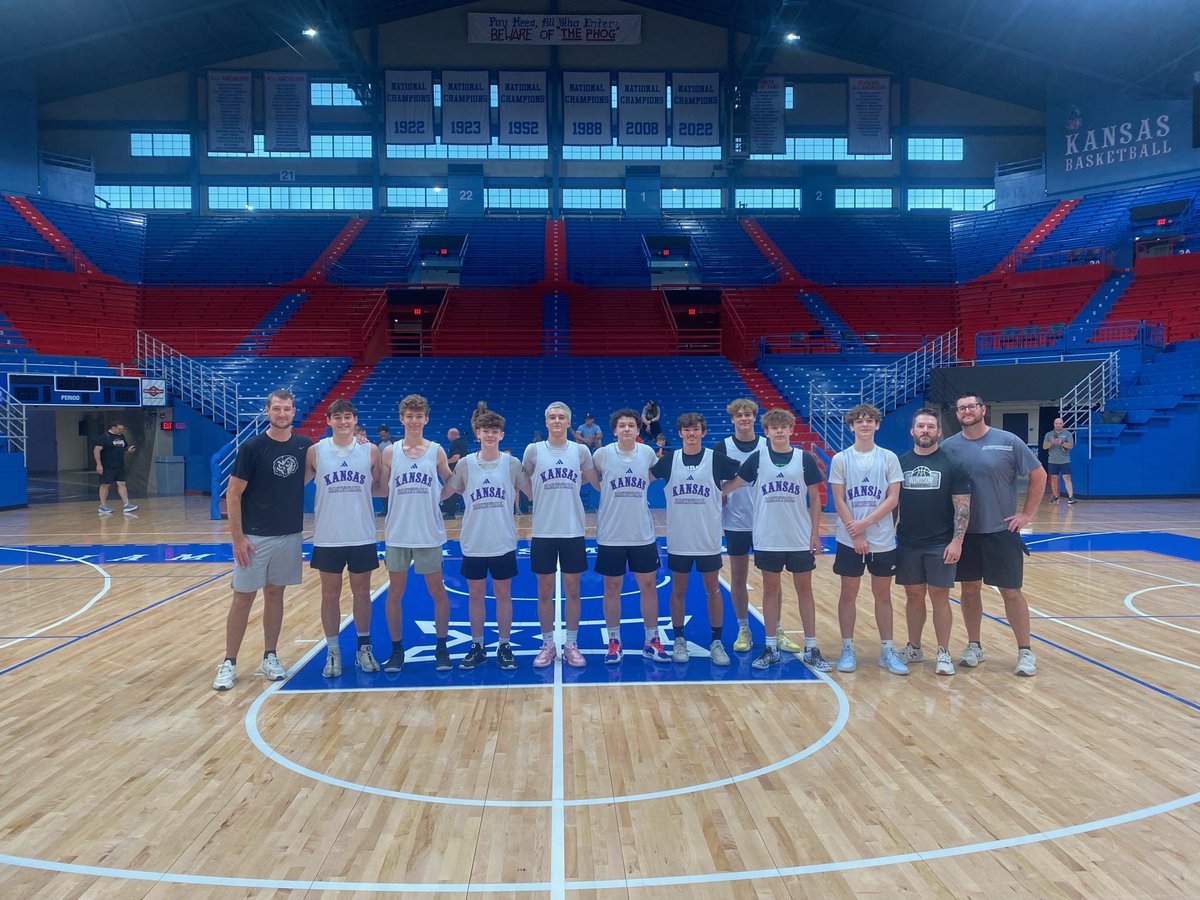 Kansas University Team Camp! Boys are playing hard and making life long memories. 
#PackMentality