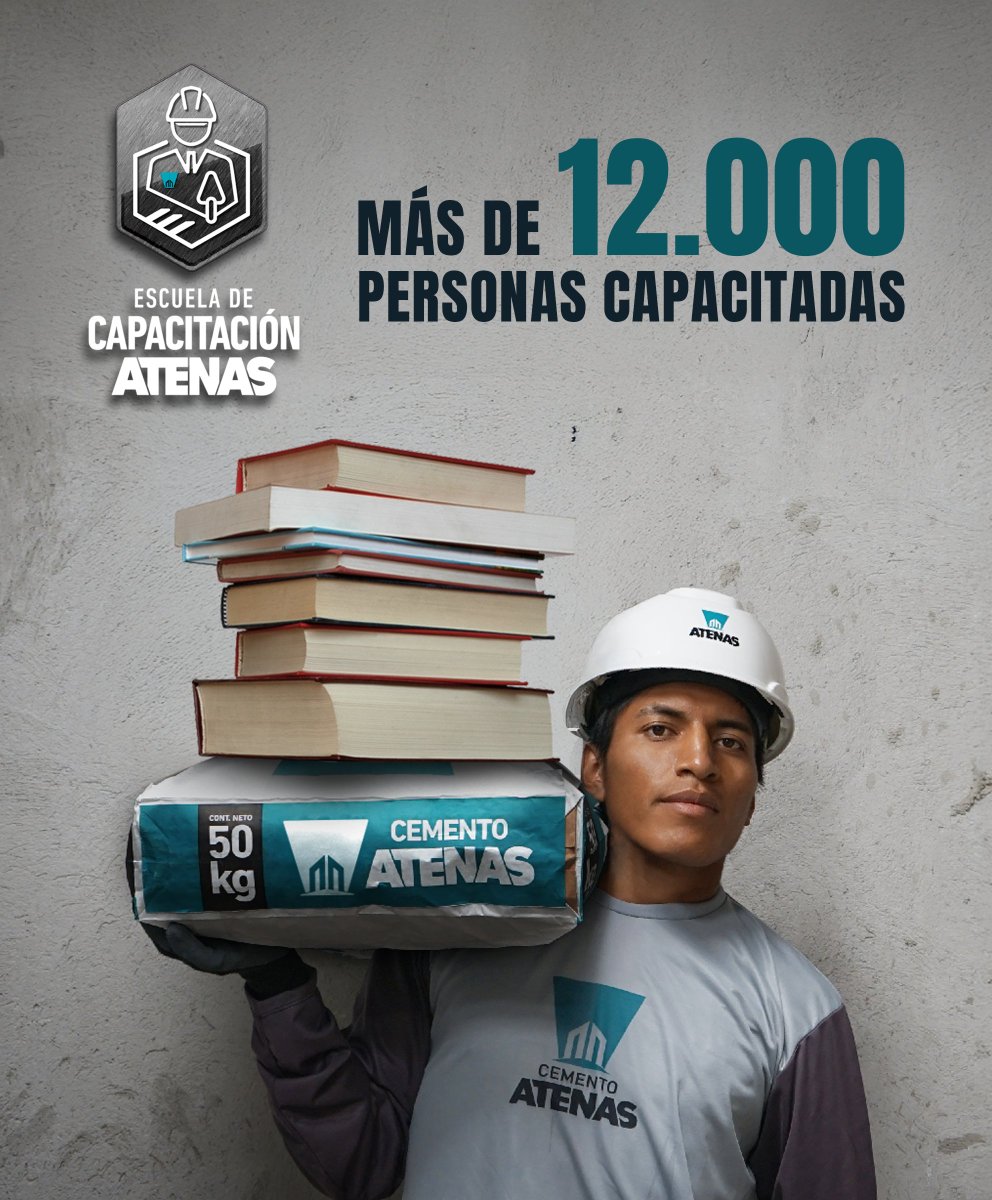🎓 Más de 12.000 personas capacitadas en nuestra Escuela de Capacitación Atenas.
Porque construir también es educar. 💪🏼📚👷🏼‍♂️
#CementoAtenas #CapacitaciónQueConstruye #EscuelaDeCapacitacionAtenas #CienciaAplicadaALaConstrucción #ConstruimosConocimiento