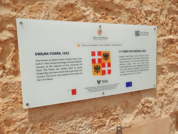 Dwejra Tower - Din l-Art Ħelwa tweet media