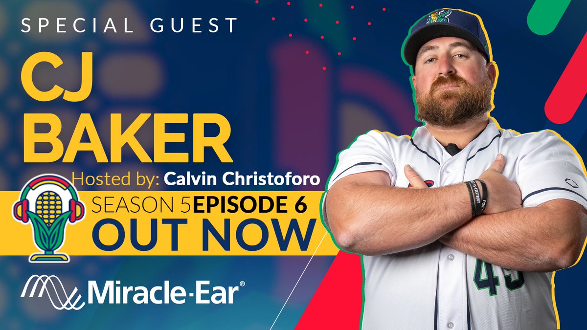 Episode six of the “All Ears” Podcast presented by Miracle-Ear is OUT NOW! ⚾️ 

This week, our Calvin Christoforo spoke with CJ Baker, Kernels hitting coach.

Available now on Spotify, YouTube, and Apple Podcast! Links below ⬇️