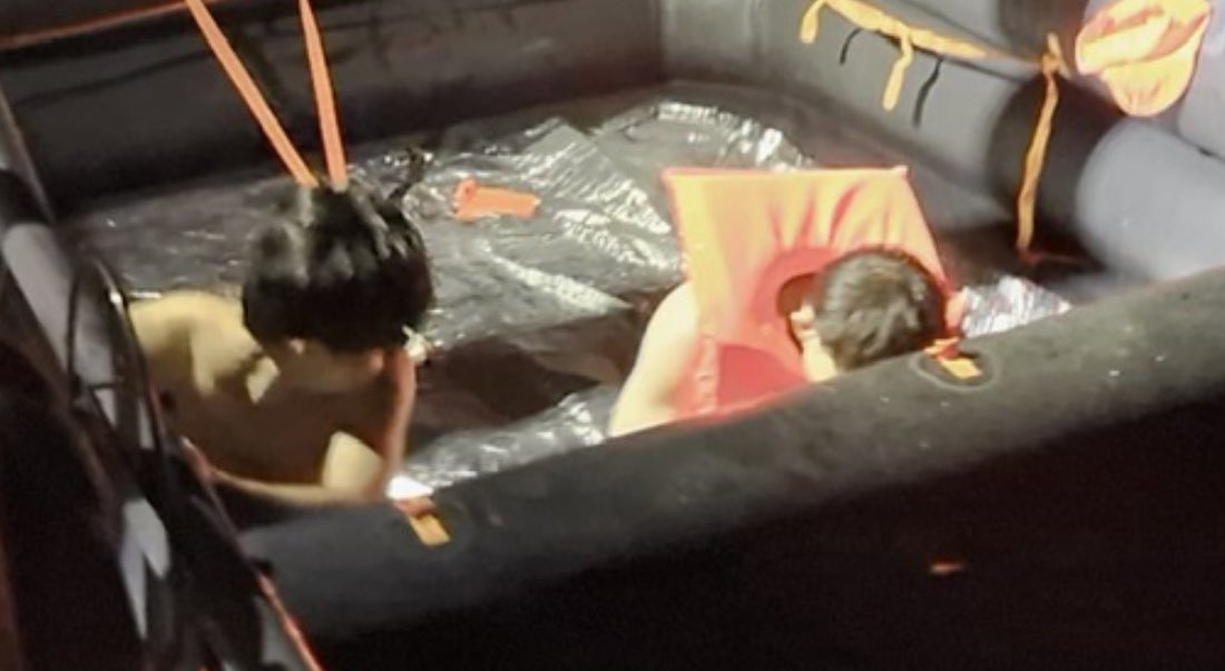 ABoatReport's tweet photo. Two children striped naked by the Greek coast guard and left drifting alone in a life raft outside Lesvos, the cruelty seems to have no end.

On June 6, at 03.30, the Turkish coast guard found and rescued two Afghan boys, age 12 and 14, from a life raft drifting off the coast of Ayvalik, Turkey. 

The two boys had been stripped naked, thrown into a life raft, and abandoned at sea in the dark by the Greek coast guard.

When you think you have seen it all, something comes along and just blows your mind, it takes a special kind of twisted sick mind to do such a thing towards anyone, and especially towards children.

There is no question that this is the handy work of the Greek coast guard, but to strip two children, why in gods name would anyone do that, I’m just lost for words.

The situation in the Aegean Sea has reached a point where there is no limit to what the Greek coast guard are capable of. I have seen a lot of cruel and inhumane behaviour from Greek authorities over the years, but this is a new low.