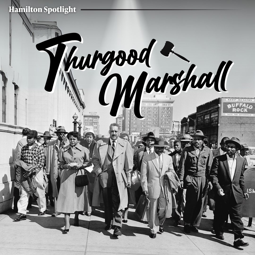 ufhamilton's tweet image. June 13 marks a proud milestone in American civic history: the nomination of Thurgood Marshall as the first Black Supreme Court justice. 🏛️ ⚖️
At the Hamilton School, we honor that legacy by equipping students to ask tough questions, defend core principles and lead with…