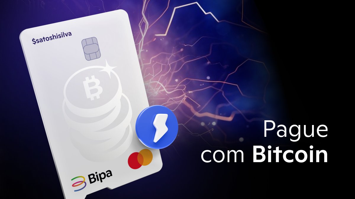 Com o cartão da Bipa, você pode usar Bitcoin para fazer compras online ou  na maquininha. Você também pode pagar com Bitcoin usando a rede Lightning,  diretamente da sua conta da Bipa