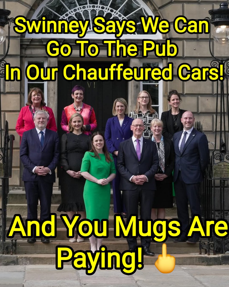 SNP ... 
WE'RE GOING DOWN THE PUB!

Spineless Swinney backs Neil Gray!