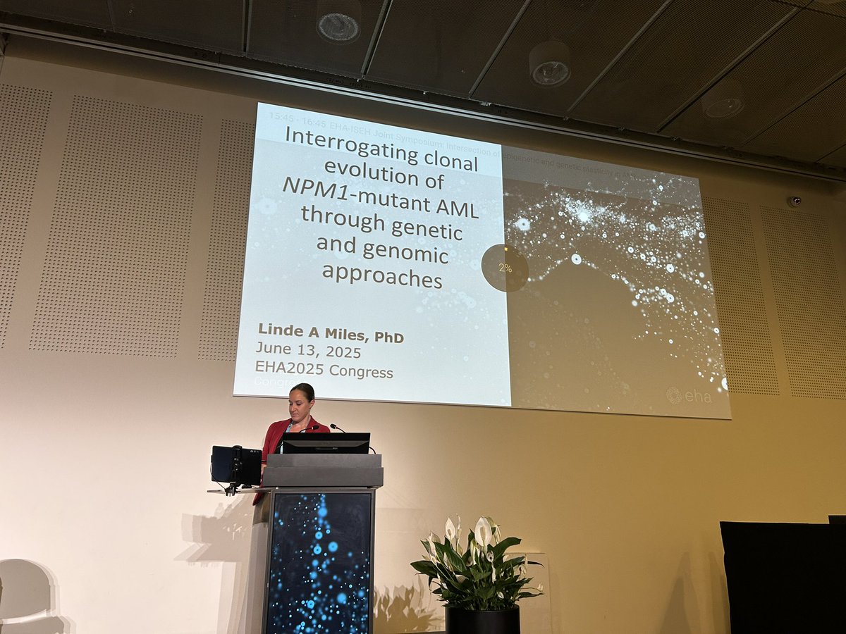 MilsomMick's tweet image. Joint @ISEHSociety @EHA_Hematology symposium highlighting outstanding basic/translational research on genetic and epigenetic programming during disease evolution in AML