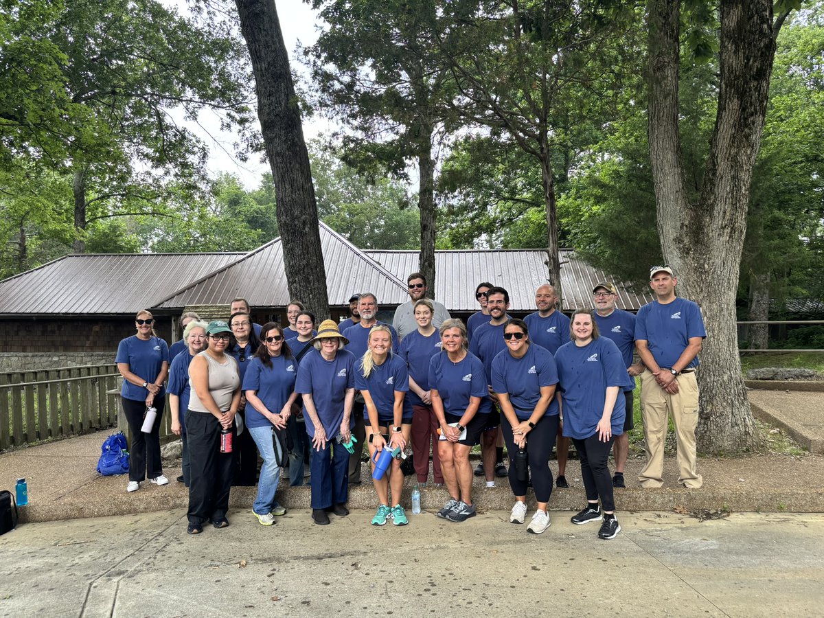 TNCOT's tweet image. Many of our COT Team members enjoyed volunteering yesterday afternoon at Cedars of Lebanon State Park! We love serving our communities together! #VolunteerState